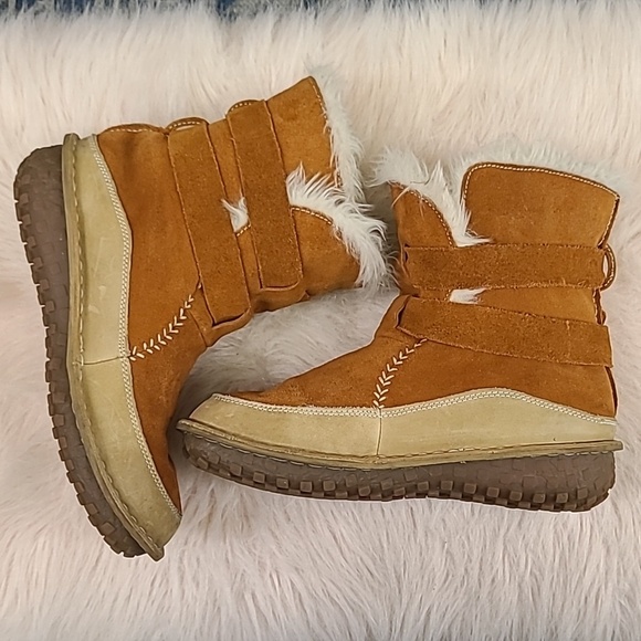 Sorel Womens Tootega Tan Suede Round Toe Ankle Winter Boots sz 6, 5.5, 5 - Picture 7 of 14